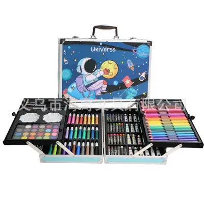 145 piece painting set aluminum case watercolor - 9
