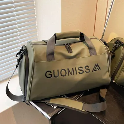 Sports duffel bag with wet-dry separation, yoga and swimming, large capacity shoe compartm