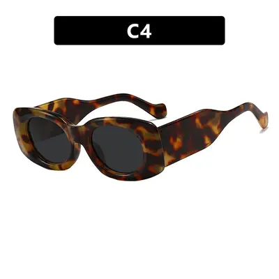 Square Concave Design Sunglasses, Street Style Fashion - 9