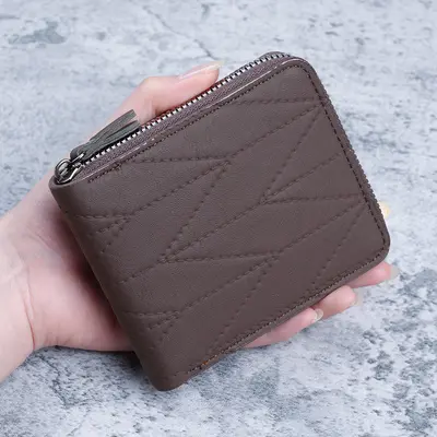 New Men's Short Wallet with Multi-Card Slots and Large Capacity Coin Purse - 8