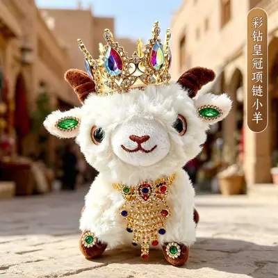 Xinjiang-Lämmchen Plüschpuppe Kinderspielzeug - 7