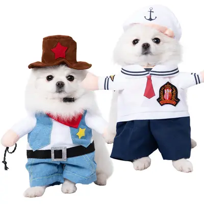 Küçük ırk köpek Cadılar Bayramı kostümü, komik