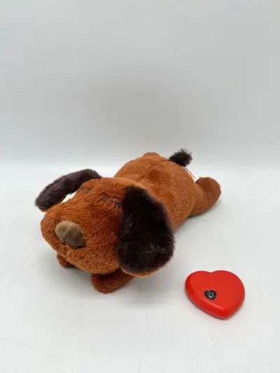 Kalp Atışlı İnteraktif Köpek Peluş Oyuncak, Teselli Edici Yavru Köpek - 8