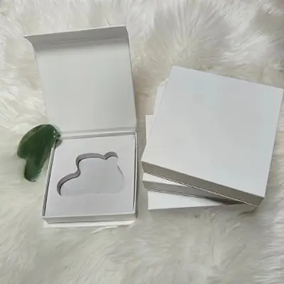Jade stone roller scraping board box facial eye beauty scraping board paper box with lid magnetic packaging box - 7