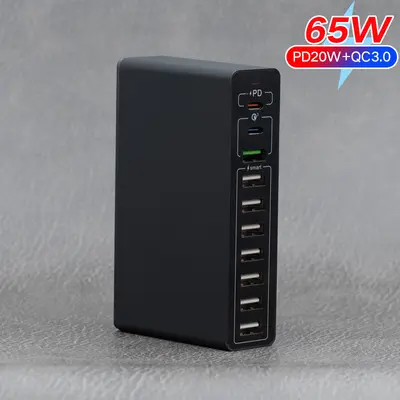 Werksverkauf 100W Handy 10 USB Multi-Port Ladegerät Großhandel multifunktionales Multi-Loch Reiseladegerät Fast-Charge-Adapter - 10