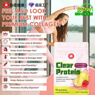 Wao Özel Biotinli Clear Protein Tozu Whey Protein Tozu ODM Hızlı Sevkiyat