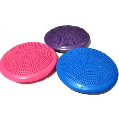 Şişirilebilir PVC Denge Minderi Masaj Minderi Yoga Denge Pedi - 2