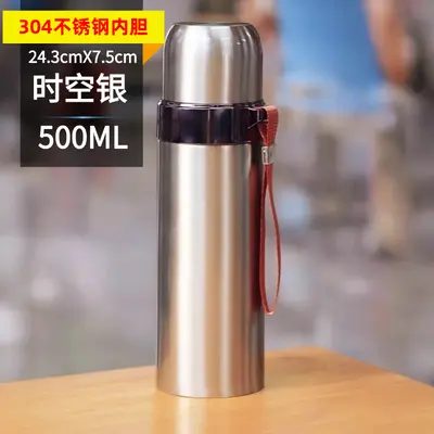 304 paslanmaz çelik termos bardak, 1 litre kapasiteli, taşınabilir - 7
