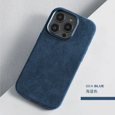 iPhone 17 Pro Max Uyumlu Süet Görünümlü Koruyucu Telefon Kılıfı - 10