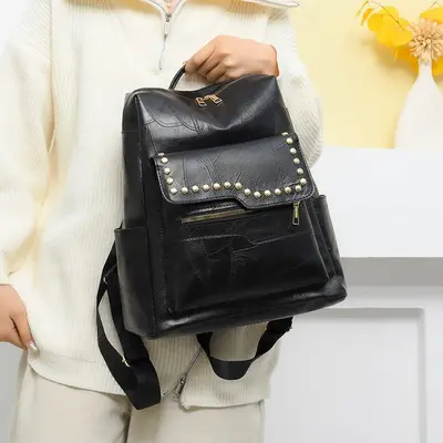 Women's Retro Backpack, Versatile Casual Outdoor Travel Bag - 2