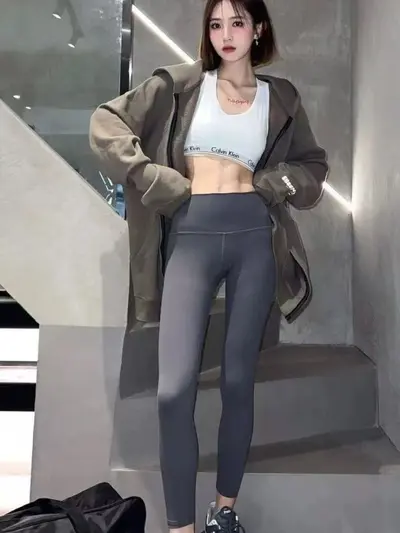 lulu 原标Align女士运动高腰紧身裤提臀训练健身跑步裸感瑜伽裤子