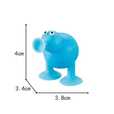 Silikon-Bausteine Tier-Saugspielzeug mit Saugnäpfen für Kinder - 8