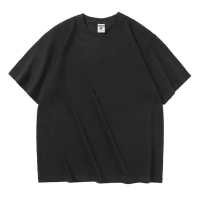 AG280g Maqin Schwerlast-Schulterfreies T-Shirt mit Druck Morandi Ami Khaki Japanischer Retro-Stil Kurzarm bedruckt Stickerei - 8
