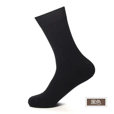 Herren-Baumwollarbeitssocken für alle Jahreszeiten, dicke Mittellängen-Socken für Herbst und Winter, doppelt gestrickte, vollständig baumwollene, geruchsbekämpfende Socken, Zhuji-Socken.