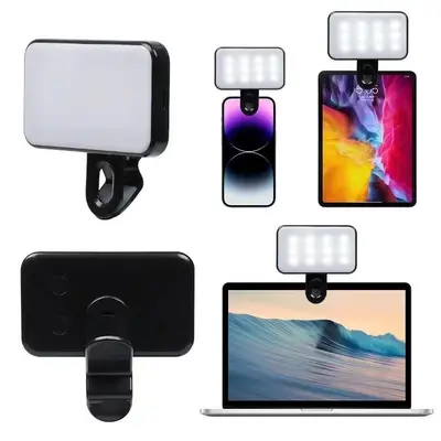 Dreifarbige verstellbare Live-Stream-Leuchte, Mini-Fotografie-Außenaufnahmen-Handyleuchte, Mini-tragbare LED-Selfie-Leuchte, Aufhelllicht - 3