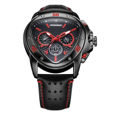 Men's Waterproof Quartz Watch Silicone Strap - 8