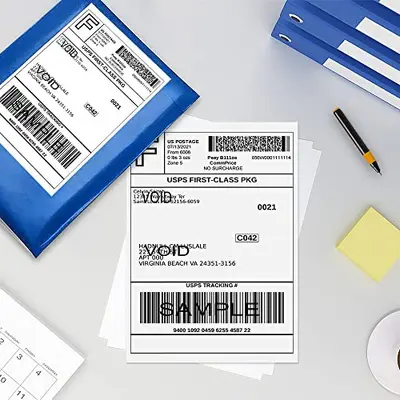 Grenzüberschreitend beliebtes Versandetikett-Thermopapier, Etiketten-Spezialpapier für den grenzüberschreitenden Handel, elektronische Versandlabels 100*150 gefaltet, E-Postbao