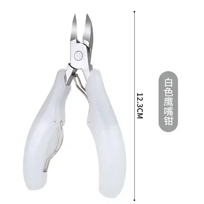 Specialized nail clipper set for nail grooves, toenail clipper, pedicure knife, hawk beak tweezers, pointed nose, angled nose nail clipper, manicure tools - 9