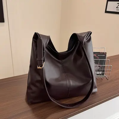 Large Capacity Women's Tote Bag, Korean Style, Single Shoulder - 3