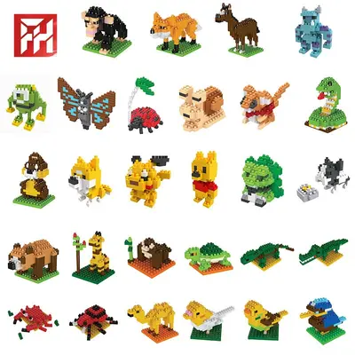 LBYU Cartoon-Tier Mini-Diamant-Steinchen-Bausteine - 1