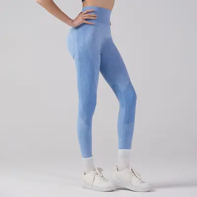 High-Waist Seamless Yoga Pants, Hip-Lifting, High Elasticity - 9