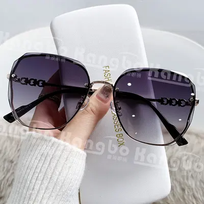 Women's Oversized Frame Sunglasses with UV380 Protection, Model 2304 - 8