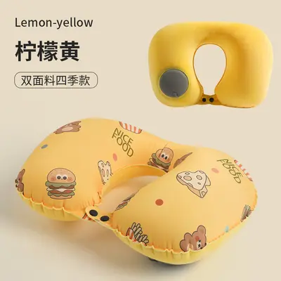Надувная U-образная дорожная подушка Портативная подушка для шеи для самолета - 12