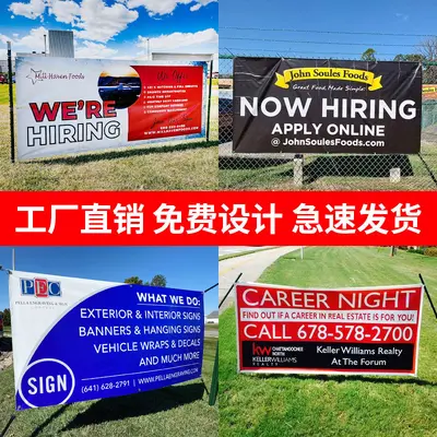 Custom PVC Advertising Banner, Outdoor Mesh Hole-Punched