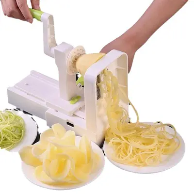Multifunktionaler Gemüsehobel Kartoffelreibe mit Handschutz - 6