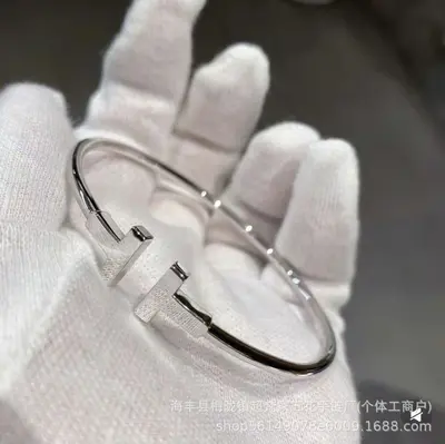 Tiga T1 Double T Bracelet 18K Rose Gold Diamond - 9