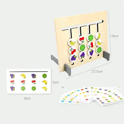Four-Colour Wooden Educational Toy for Young Children - 7