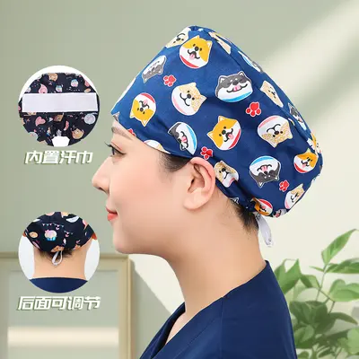 Cerrahi Başlık, Baskılı Ameliyathane Başlığı Unisex - 10