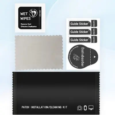 Mobile Phone Cleaning Tool Kit Screen Protector Film Application Set Phone Screen Cleaning Dust Removal Accessories Package Tempered Glass Film Cleaning Kit