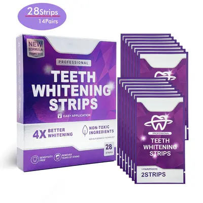V34 Purple Teeth Whitening Strips for White Teeth, Tooth Cleaning - 6