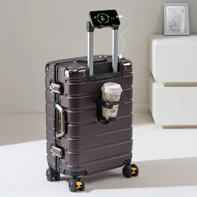 24-Inch Scratch-Resistant Suitcase, Silent Spinner Wheels, Combination Lock - 5