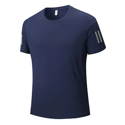 Anpassbares Kurzarm-Arbeitsshirt mit Rundhals, Druck oder Stickung Logo