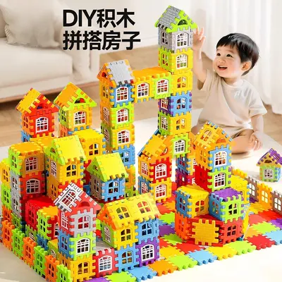House Building Blocks Set, Educational Toy for Boys Ages 3-5, DIY Assembly - 2