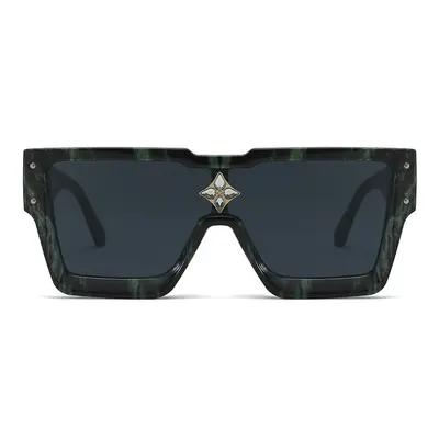 Retro Square Sunglasses, Metal Stud Street Style - 8
