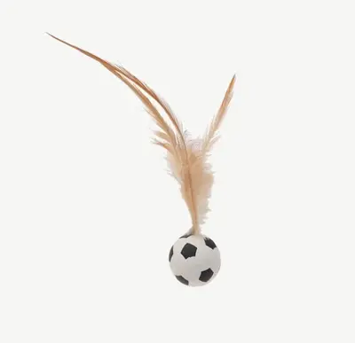 Feather Elastic Ball Cat Teaser Wand, Bite-Resistant Cat Toy - 8
