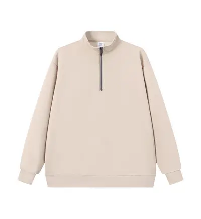 320g Stand Collar Half-Zip Unisex Sweatshirt - 9