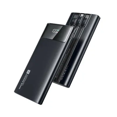 Cross-border Built-in Cable Power Bank PD22.5W Super Fast Charging Digital Display Mobile Power Source Gift Customizable Power Bank