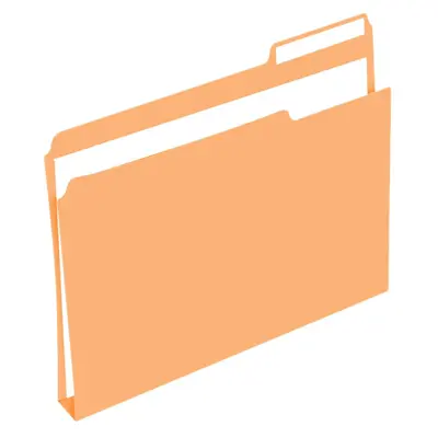 A4 Briefmappe aus Manilakarton, farbig, mit Kaulquappenklemme