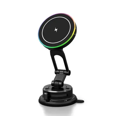 15W Wireless Charging Magnetic Car Phone Holder - 8