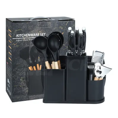 20-Piece Kitchen Knife Set with Silicone Tools - 7