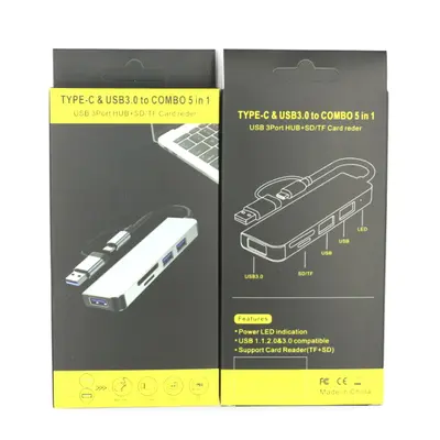 Type-C Genişletme İstasyonu USB Hub Tablet MacBook Uyumlu Çok Fonksiyonlu Çift Başlı Sekiz İçin Bir Dock - 8