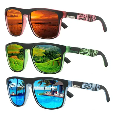 Polarisierte Outdoor-Radbrille für Herren, Retro-Sport, UV-Schutz, D731