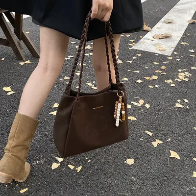 Große Retro-Damenschultertasche - 3