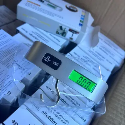 Tragbare elektronische Kofferwaage 50 kg, präzise Paketwaage, Hängewaage, 2000 Stück, Porto bezahlt, Fabrik, sofort lieferbar, Großhandel