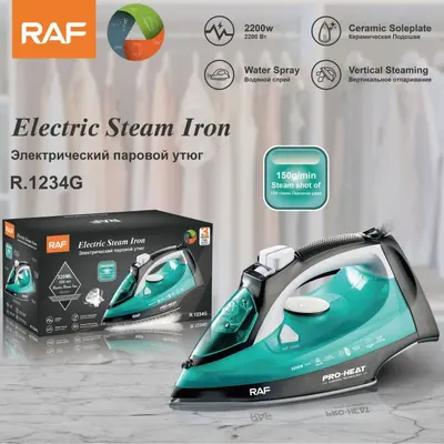 RAF buharlı ütü, el tipi, ıslak-kuru, 2200W