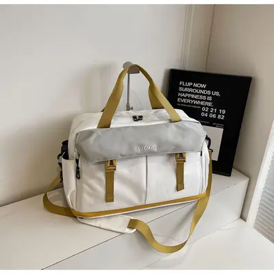 Moda-Reisetasche grenzüberschreitend große Kapazität Sporttasche für Herren Trocken- und Nassraum-Trennung komfortable Damenrucksackreisetasche Umhängetasche - 8